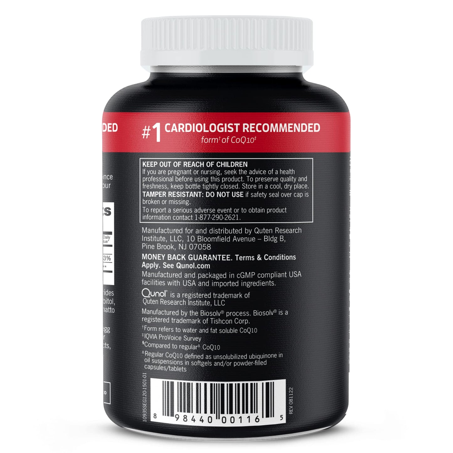 CoQ10 100mg Softgels - Qunol Ultra 3x Better Absorption Coenzyme Q10 Supplements - Antioxidant Supplement For Vascular And Heart Health & Energy Production - 4 Month Supply - 120 Count