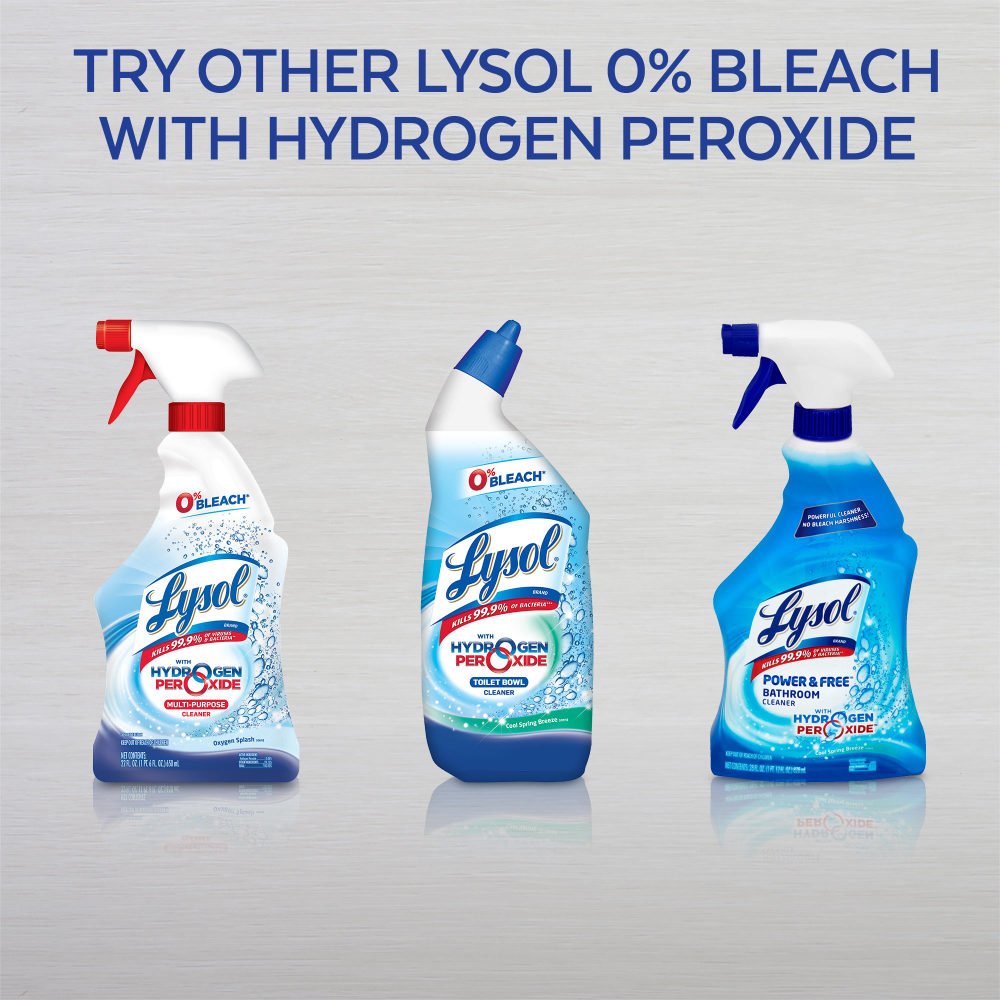 Lysol Toilet Bowl Cleaner Gel, For Cleaning and Disinfecting, Bleach Free, Ocean Fresh Scent, 24oz