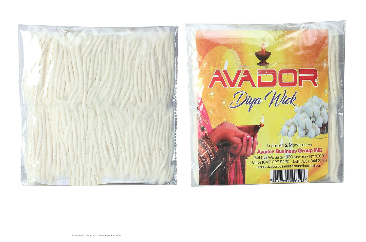 IS4A Pack of 5 Hand Rolled Cotton Diya Wicks for Puja Batti Akhand Oil Lamps (Big)
