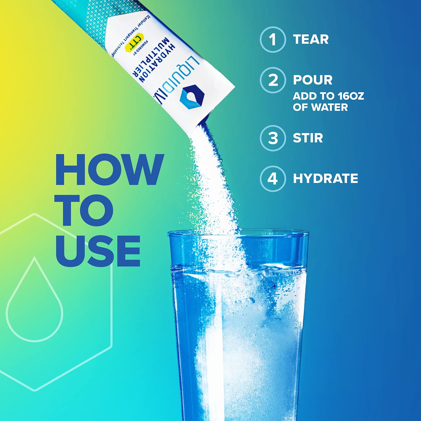 Liquid I.V. Hydration Multiplier - Concord Grape - Hydration Powder Packets | Electrolyte Drink Mix | Easy Open Single-Serving Stick | Non-GMO | 16 Sticks