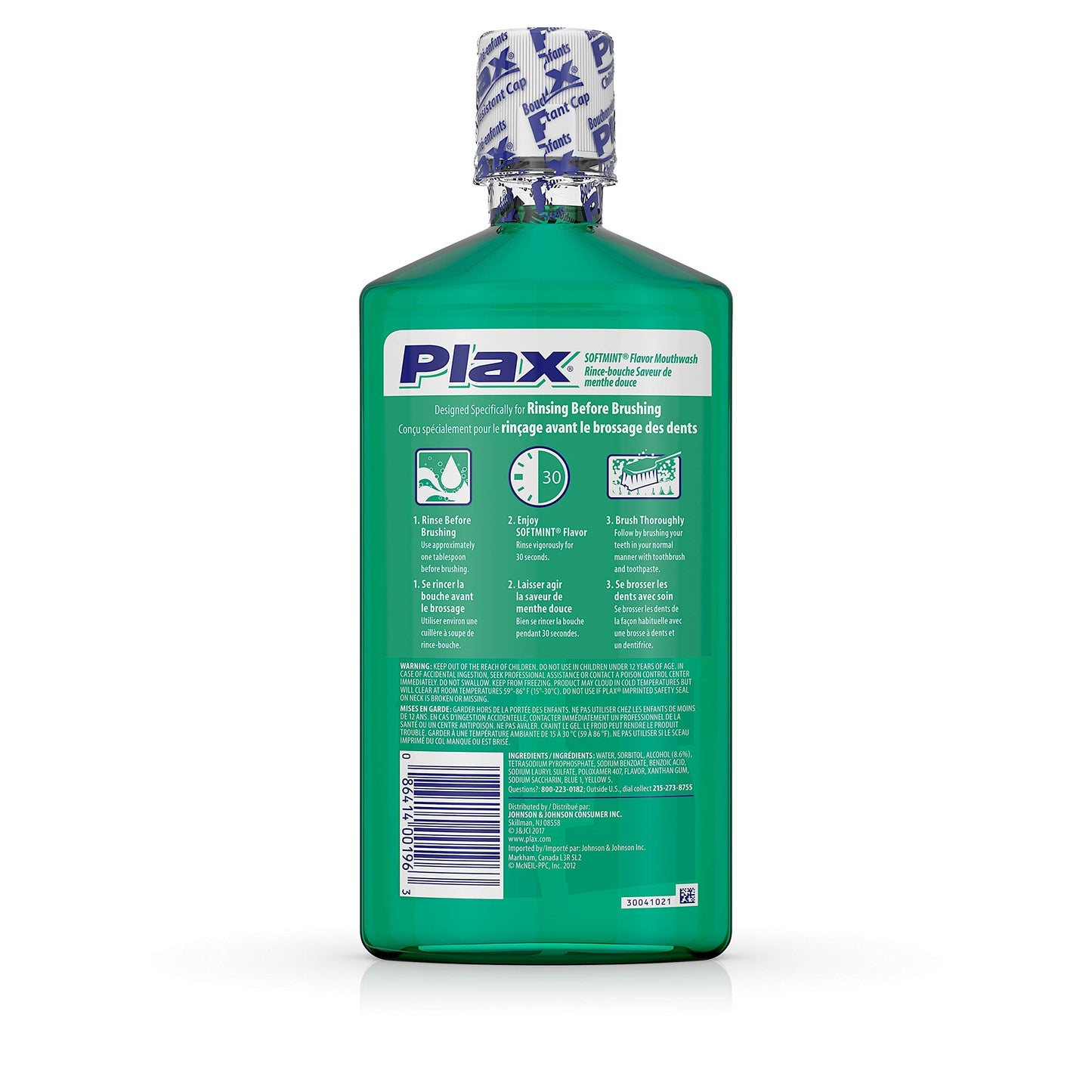 Plax Advanced Formula Plaque Loosening Rinse Softmint Flavor 24 Fl Oz
